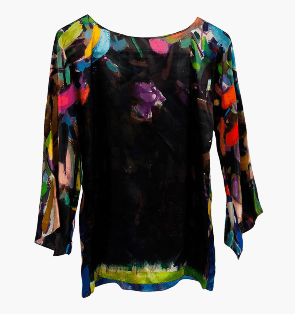 Cherry Blossoms Silk Blouse